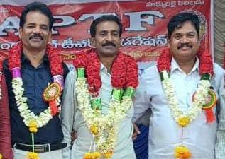 రెండో సారి ఏపీటీఎఫ్ జిల్లా అధ్యక్షులు గా రాయల్ వెంకటేష్