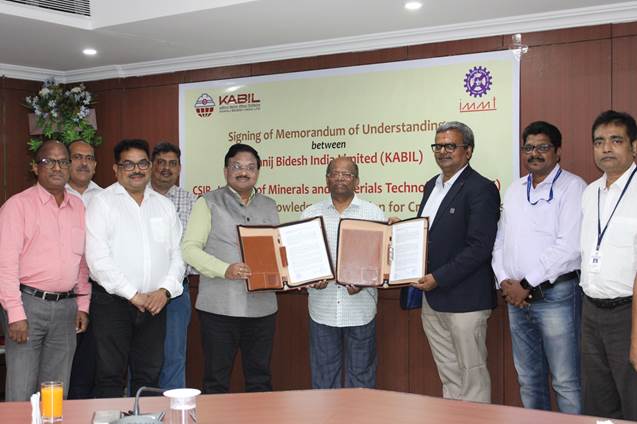 KABIL and CSIR-IMMT sign MoU for Technical and Knowledge cooperation for Critical Minerals