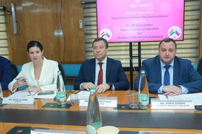 Sanjay Kumar holds a meeting with Russian delegation led by H.E. Mr. Denis Gribov, Deputy Minister of Education of the Russian Federation on collaboration in the field of education