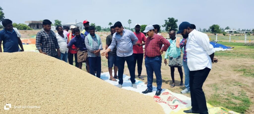 Additional Collector G.V.Shyam Prasad Lal said that the process of purchase and movement of grain should be completed quickly