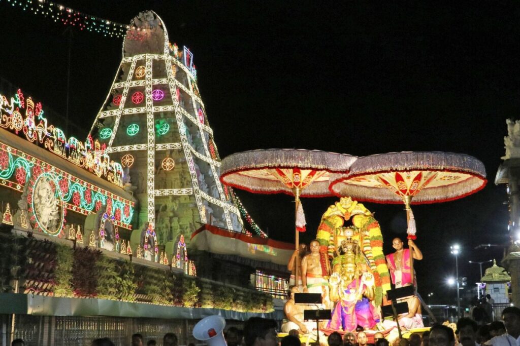 Full Moon Garuda Seva in Srivari Temple