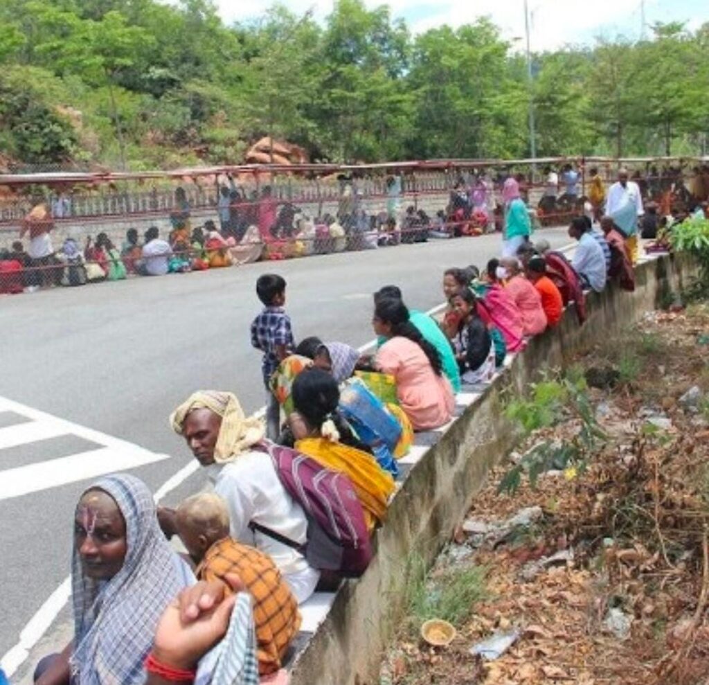 Devotees thronged Tirumala on Saturday