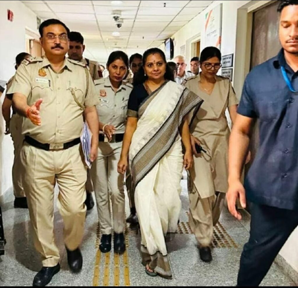 Kavitha in jail for another month