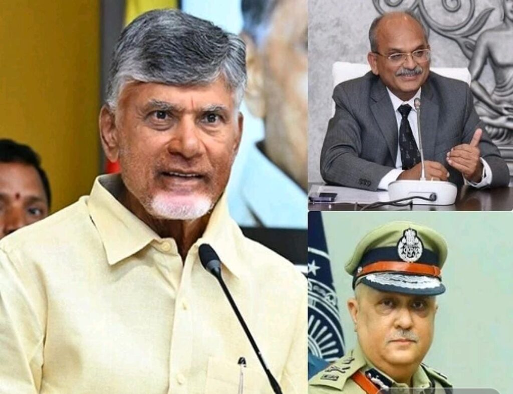 CS Jawahar Reddy, DGP Harish Gupta to meet Chandrababu as a courtesy