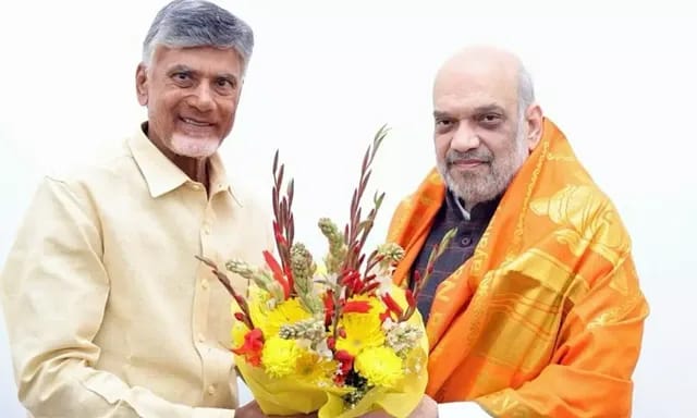 చంద్రబాబుతో అమిత్‌షా భేటీ