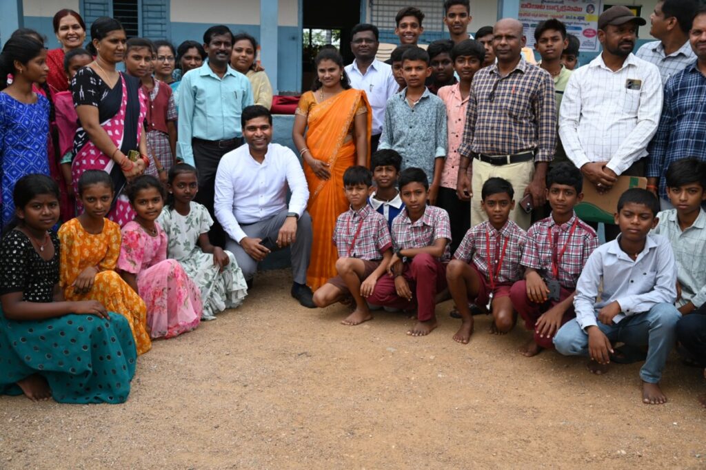 Zilla Parishad High School, Raghavapur District Collector participated in the re-opening program after summer vacation