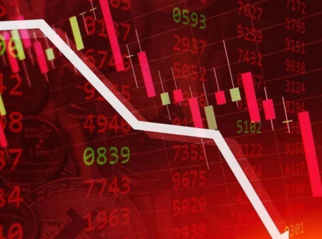 Stock market indices in losses