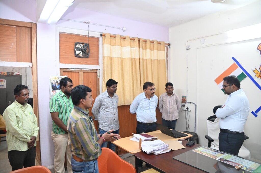 District Collector Koya Harsha made a surprise inspection of the Tehsildar offices