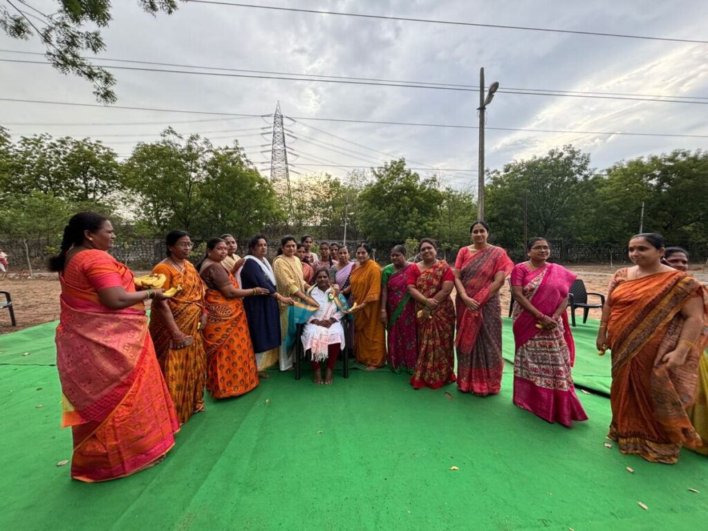 In celebration of International Yoga Day, there was a grand yoga celebration under the auspices of Lavanya on Monday