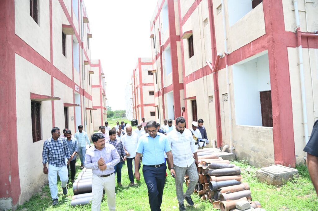 District Collector Koya Harsha to provide basic facilities at two bedroom houses