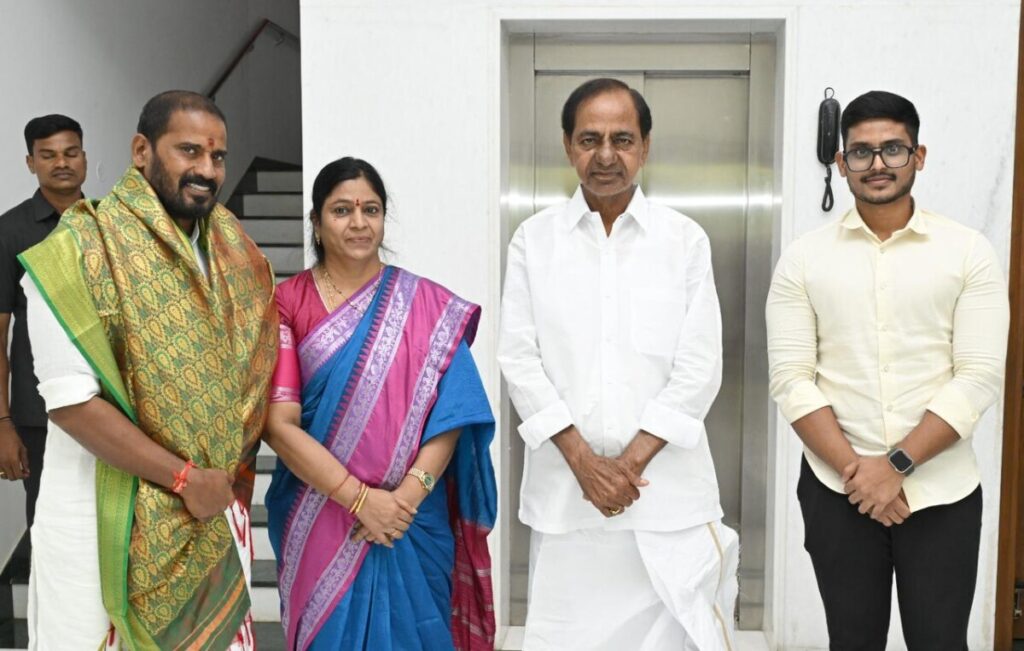 Former CM KCR honored by BRS leaders Kaushik Hari