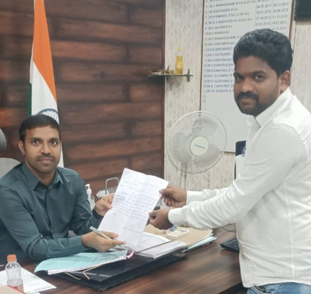 Petition to Municipal Commissioner on Division 13 issues under RKGroup Director Katuku Praveen Kumar