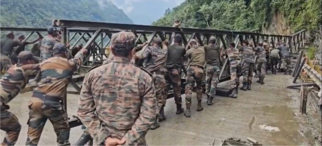 Army built 70 feet bridge in 72 hours