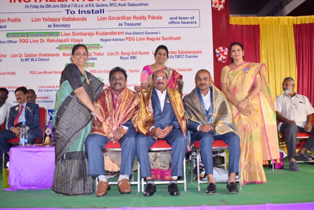 P Mallikarjun sworn in as President of Lions Club