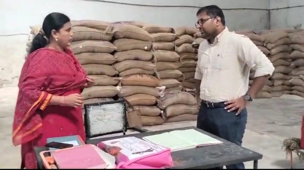 District Collector Koya Harsha inspected Manthani MLS point