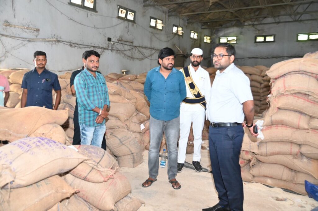 District Collector Koya Harsha said that rice should be supplied to the ration shops quickly