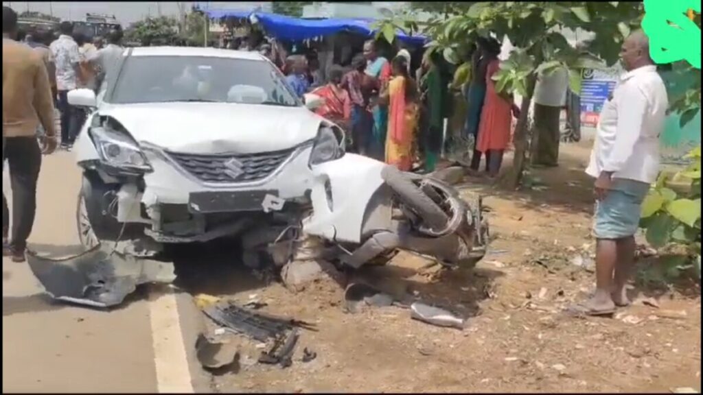 The girl died on the spot in a road accident