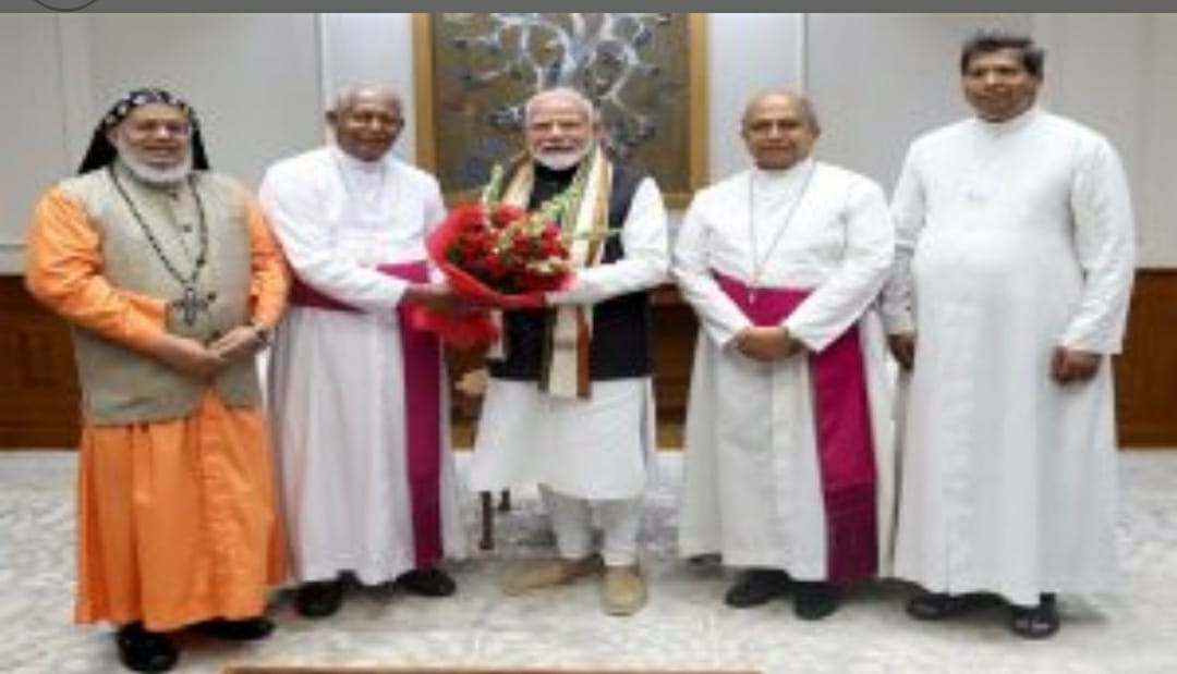 A Group Of Catholic : ప్రధాని మోడీని కలిసిన కాథలిక్ బిషప్స్ బృందంట్వీట్ చేసిన ప్రధాన మంత్రి కార్యాలయం