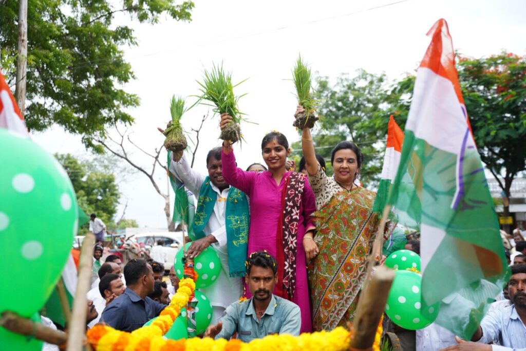 In celebration of the arranged farmer loan waiver