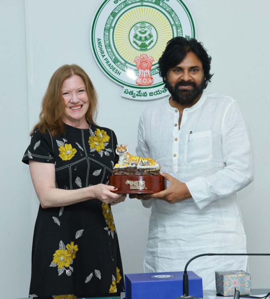 U.S. with Deputy Chief Minister Pawan Kalyan. Consul General meeting
