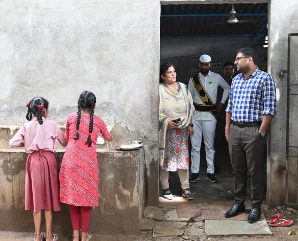 District Collector inspected the BC Gurukul School in Rangampalli