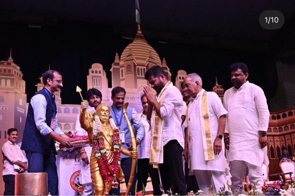 In a congratulatory meeting organized at Gachibowli Stadium under the auspices of Kshatriya Seva Samiti