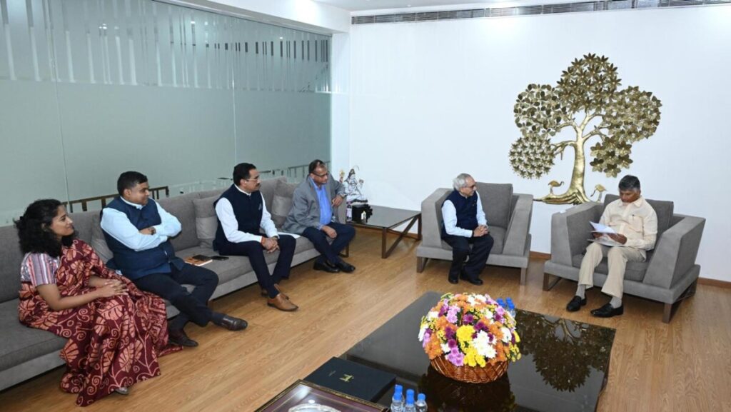 Godrej Industries Chairman Nadir Godrej met Chief Minister Chandrababu