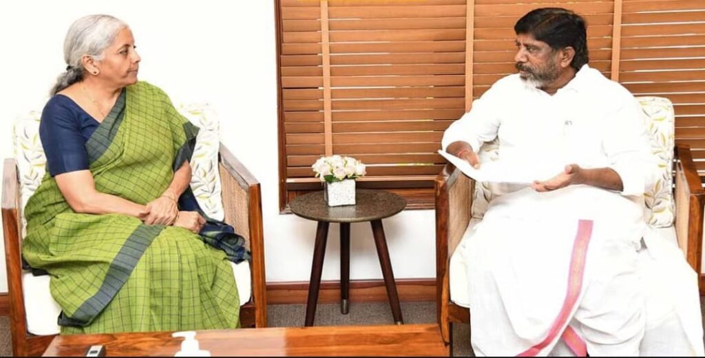 Deputy Chief Minister Bhatti Vikramarka met with Nirmala Sitharaman.