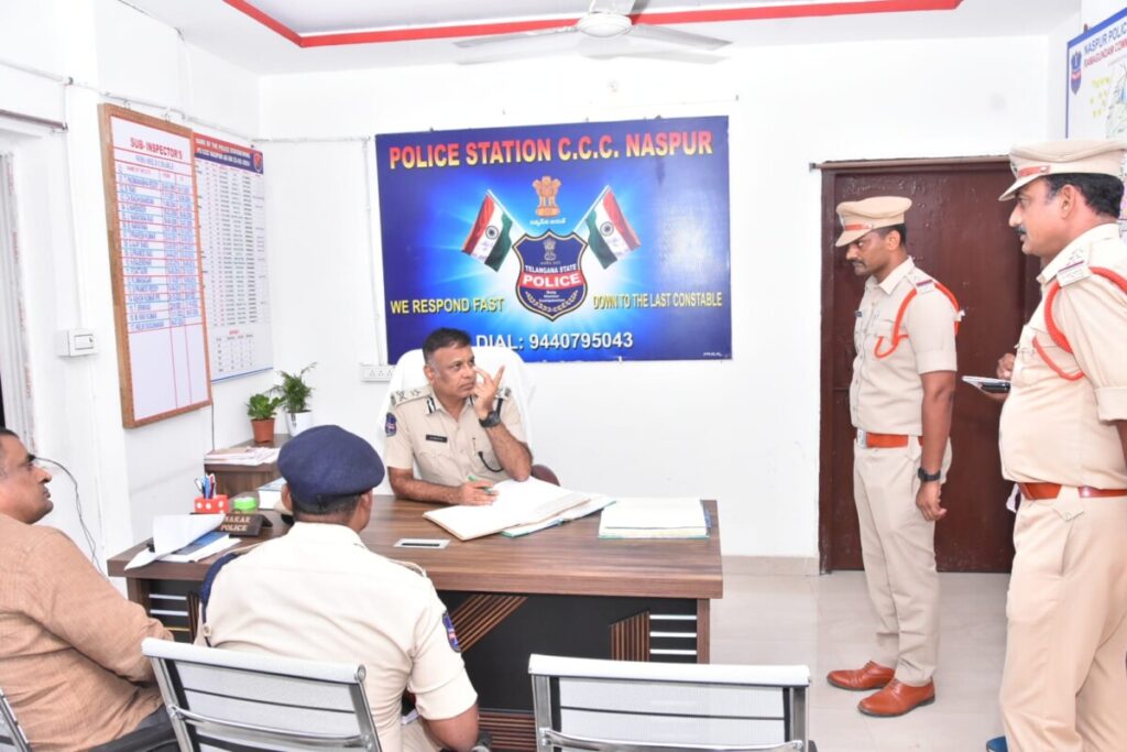 CCC Naspur Police Station made a surprise visit to CP