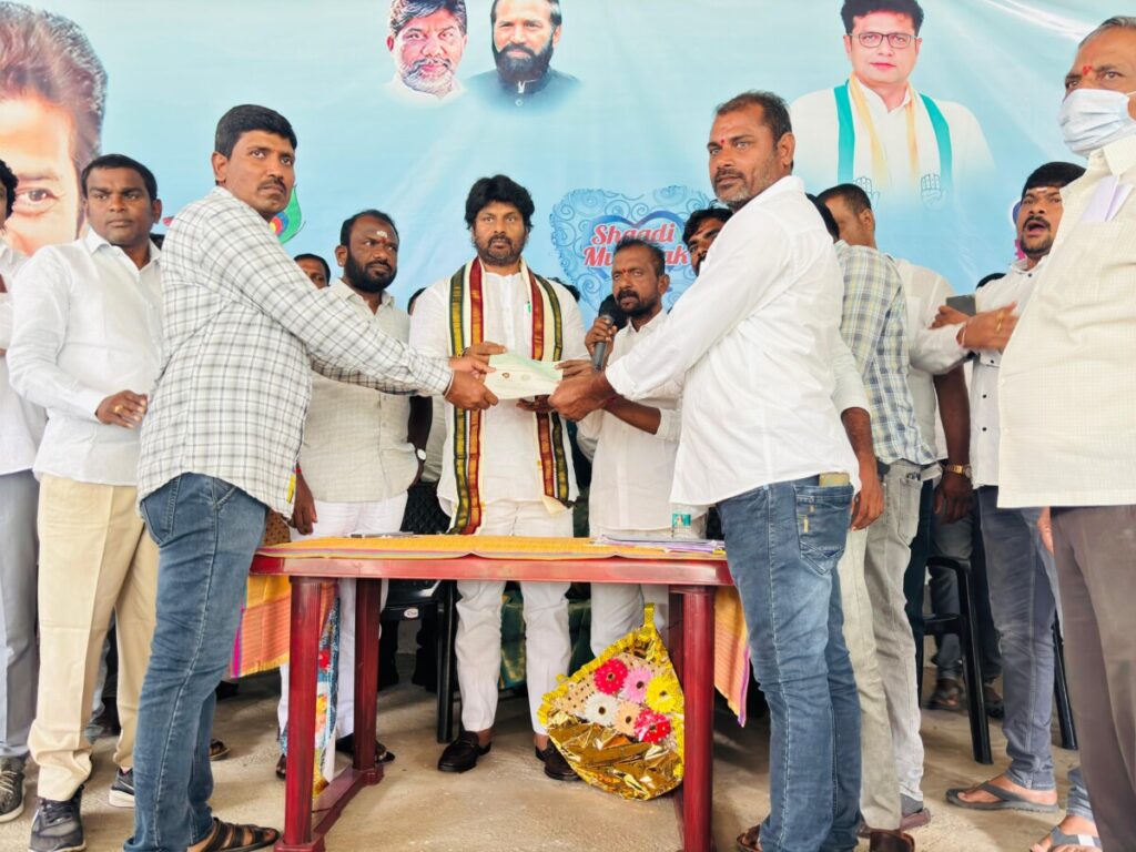 CM in MLA camp office. Ramagundam MLA Raj Thakur who sent RF cheques