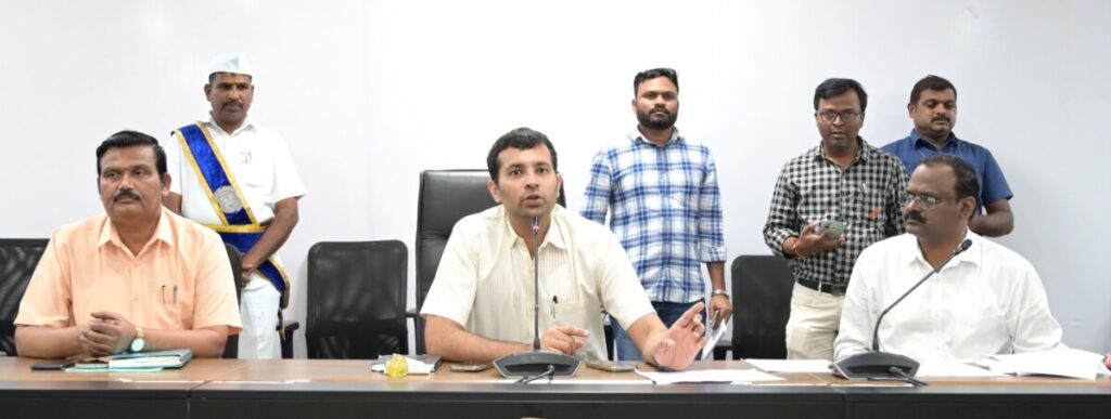 District Collector Prateek Jain has directed the special officers to complete and submit the bills of works undertaken in Amma Adarsh ​​schools