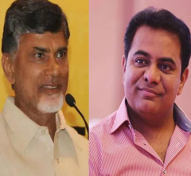 KTR Compliments : చంద్రబాబుపై కేటీఆర్ పొగడ్తలు