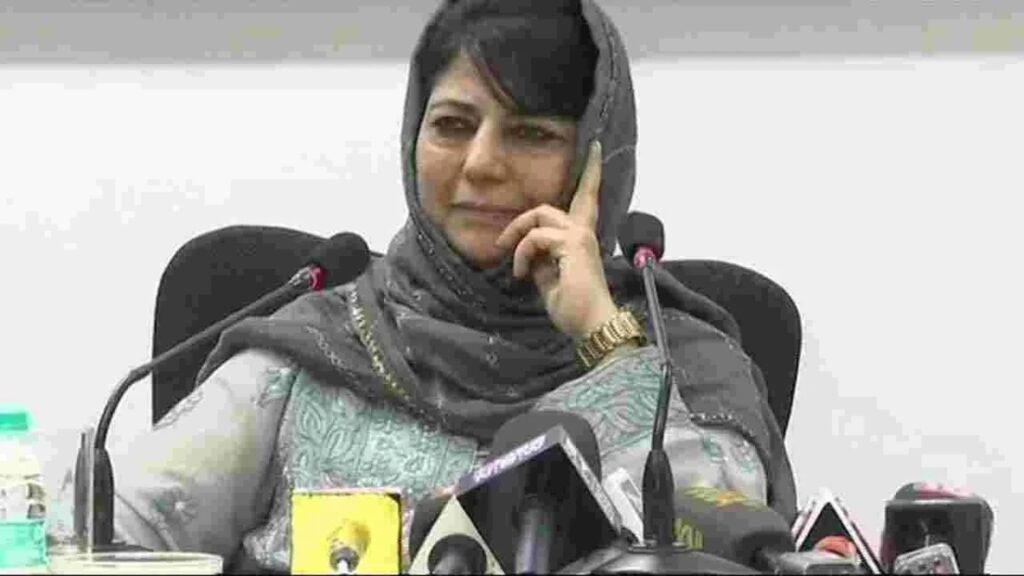 What does Mehbooba Mufti say about PDP's alliance with BJP?