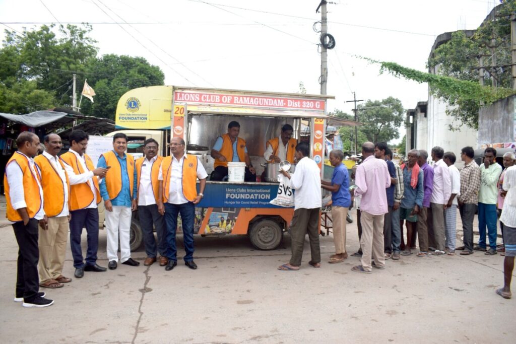 Distribution of Breakfast to the Needy: Lions Club