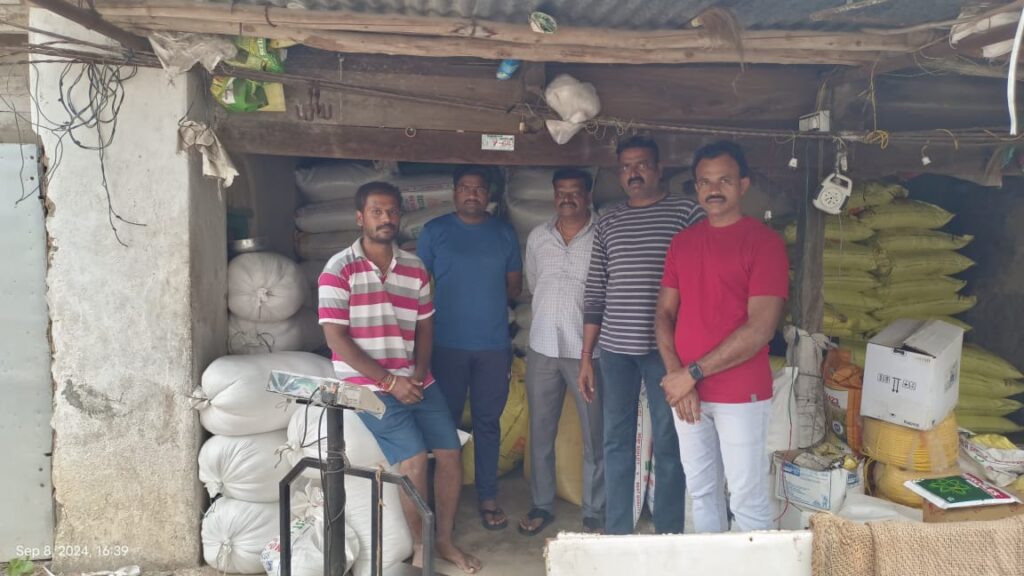 The task force police seized about 60 quintals of PDS illegally stored in Telukla and Peddapur villages