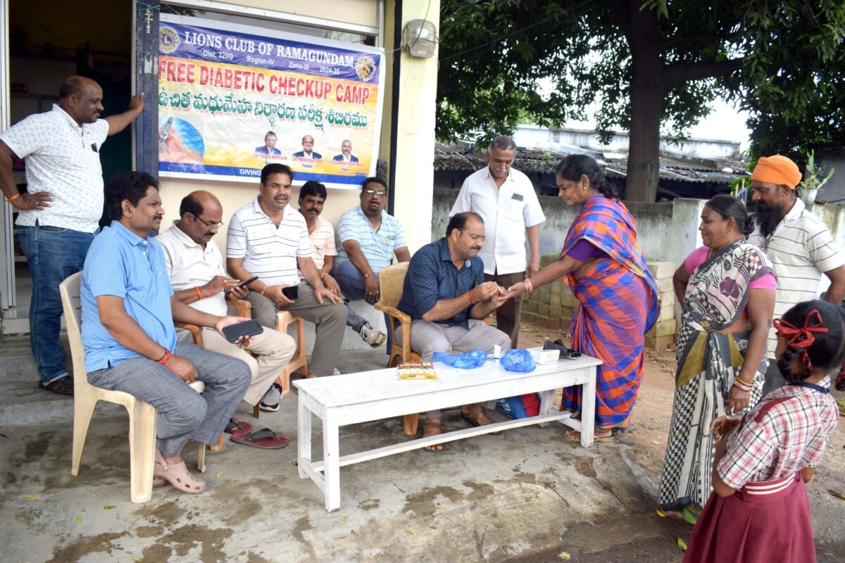 Lions Club : ఉచిత బిపి,షుగర్ పరీక్షలు: లయన్స్ క్లబ్