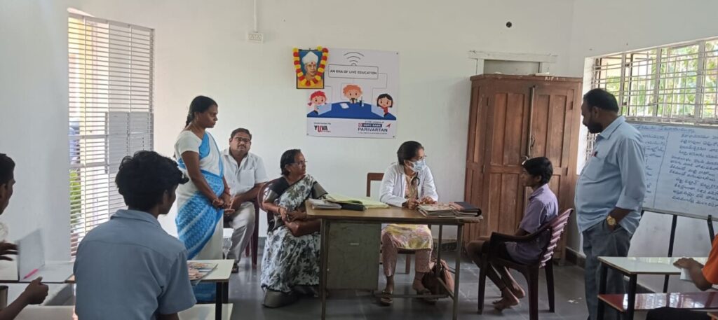 Medical camp organized by Juvenile Welfare Correctional Service and Welfare of Street Children at U.F. W.C. MGM Hospital Dr.M. Yashaswini.