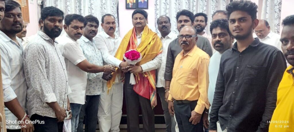 SC ST Employees Association felicitated Dr. Kiran Raju who was promoted