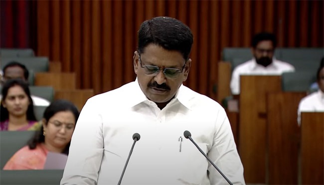 Minister Payyavula Keshav : శాసనసభలో బడ్జెట్‌ ప్రవేశపెట్టిన మంత్రి పయ్యావుల కేశవ్‌