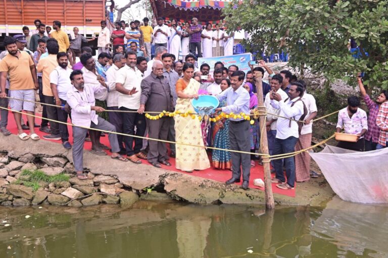 46 మైనర్ ఇరిగేషన్ చెరువులలో - 3 లక్షల 23 వేల చేప పిల్లల విడుదల WhatsApp Image 2025 01 30 at 19.29.55