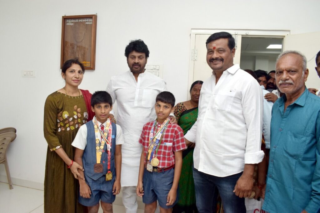 MLA congratulated the children