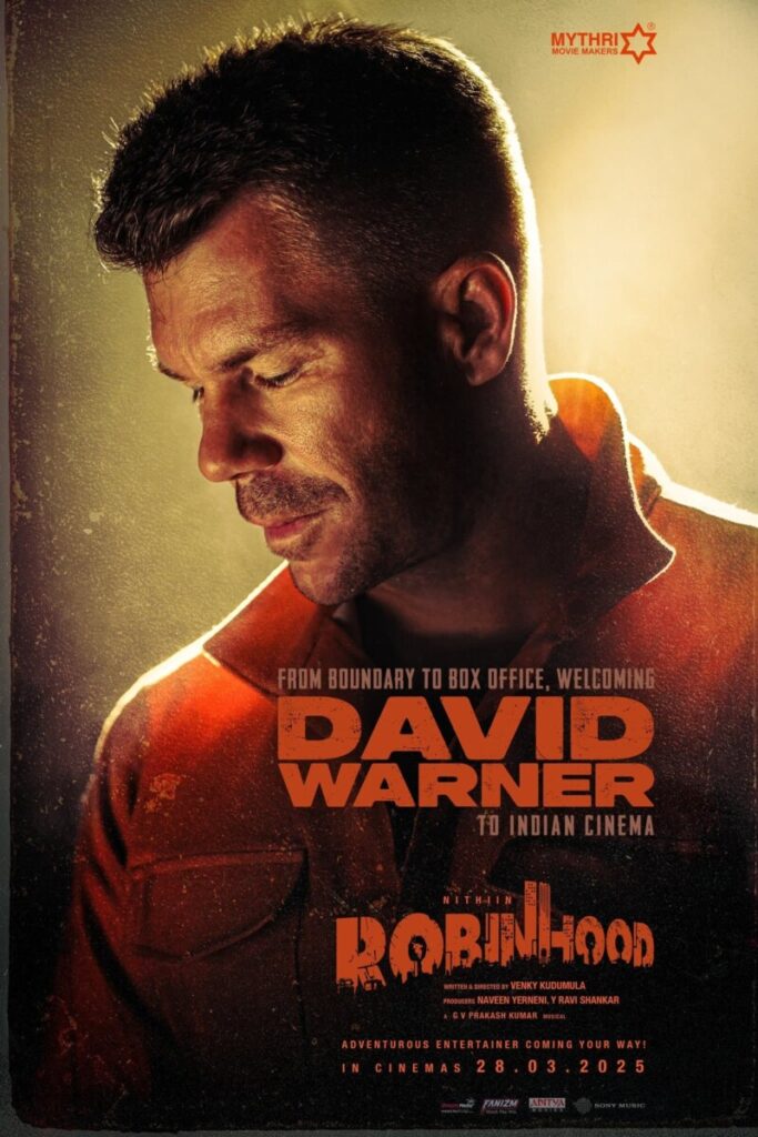 David Warner's look from