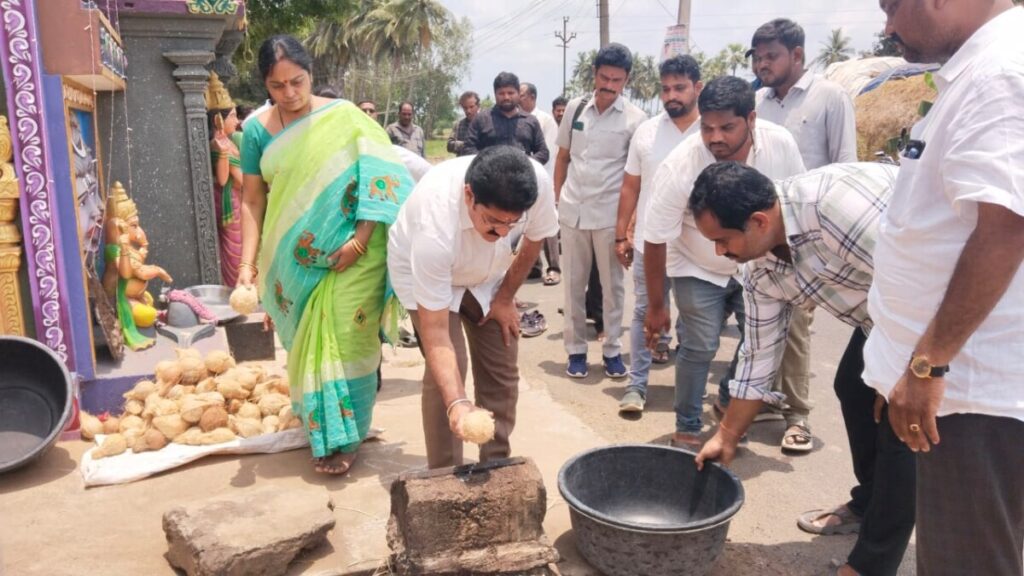 MLA Nallamilli couple visited 