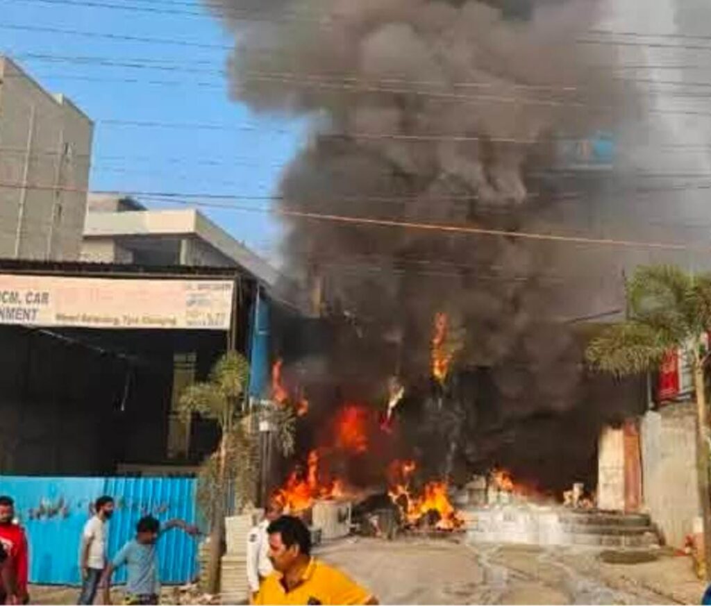 Major fire accident in 