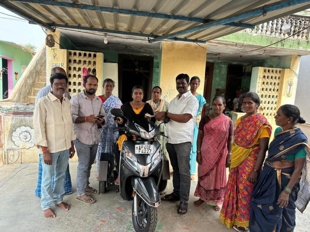 MLA presents tricycle to