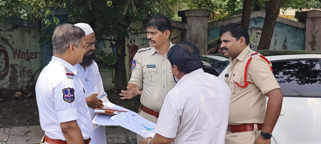 Godavarikhani ACP inspects dangerous