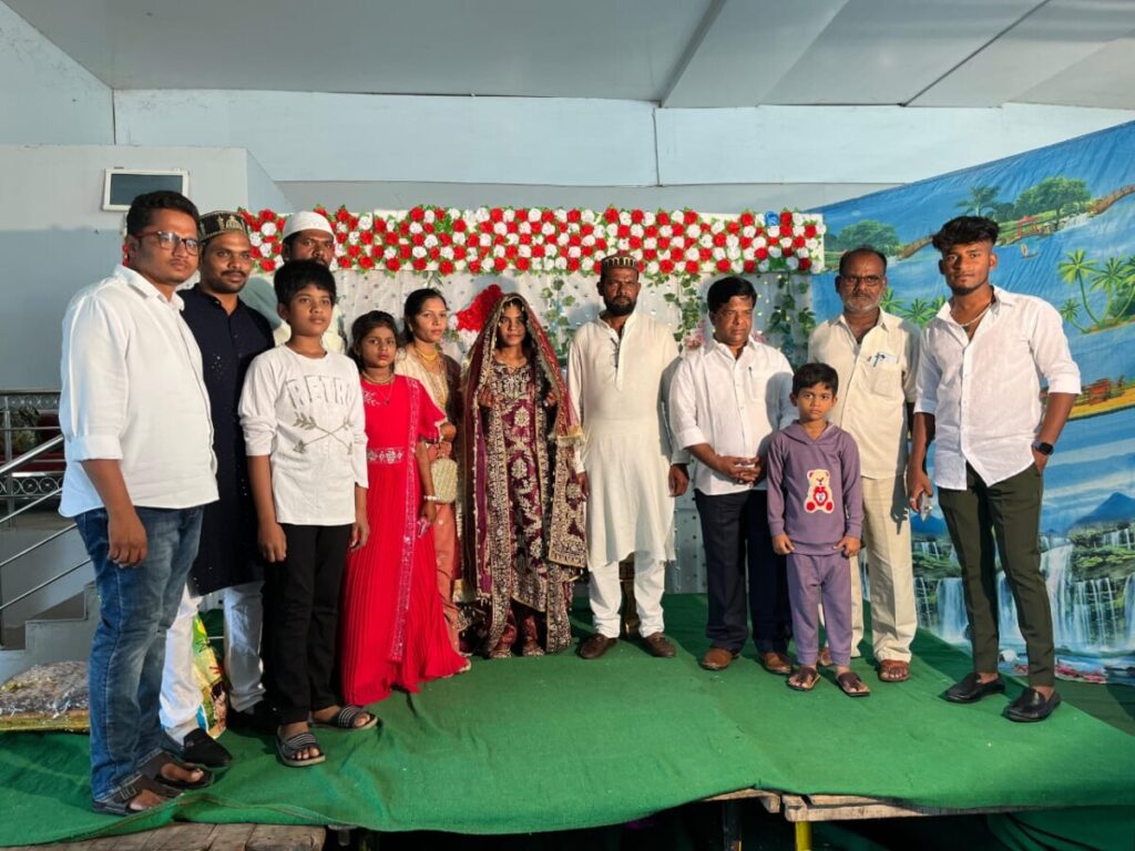 Blessed the newlyweds