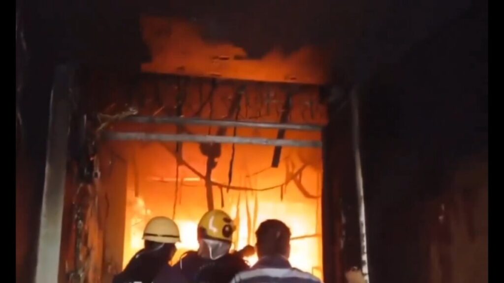 Major fire in Hyderabad