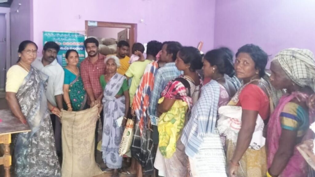 Distribution of ration items