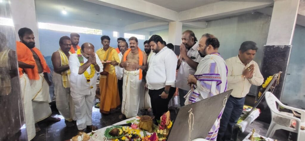 Janasena leaders participating in 